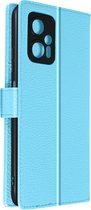 Cover Geschikt voor Xiaomi Poco X4 GT Flip Wallet Stand Video blauwe