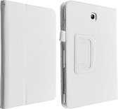 Geschikt voor Samsung Galaxy Tab S2 8.0 hoesje Interieur Soft Touch Stand Functie - Wit