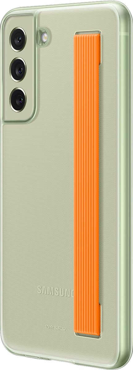 Samsung Slim Strap Hoesje - Samsung Galaxy S21 FE - Olijfgroen
