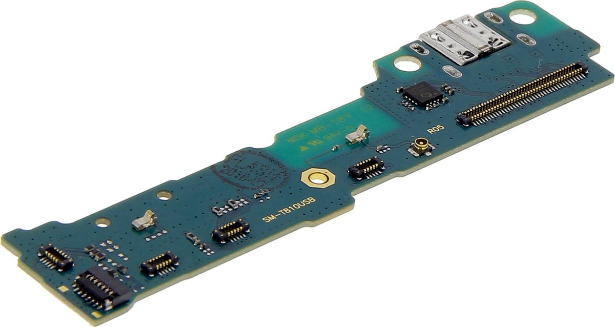 Avizar Oplaadconnector Geschikt voor Samsung Galaxy Tab S2 9.7 Micro-USB-kabel, Zilver