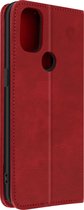 Cover Geschikt voor OnePlus Nord N10 5G Flip Wallet Stand Video rode