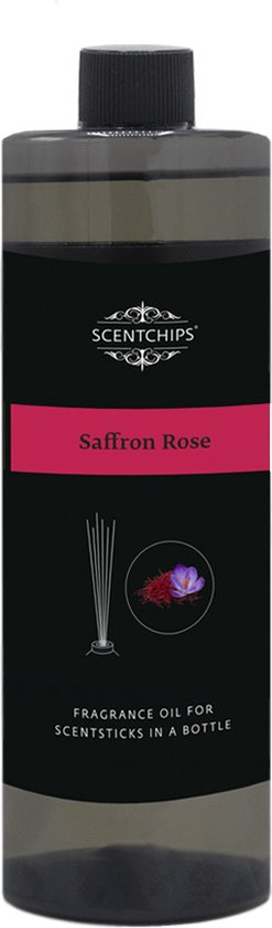 Recharge diffuseur roseau 400 ml Safran Rose