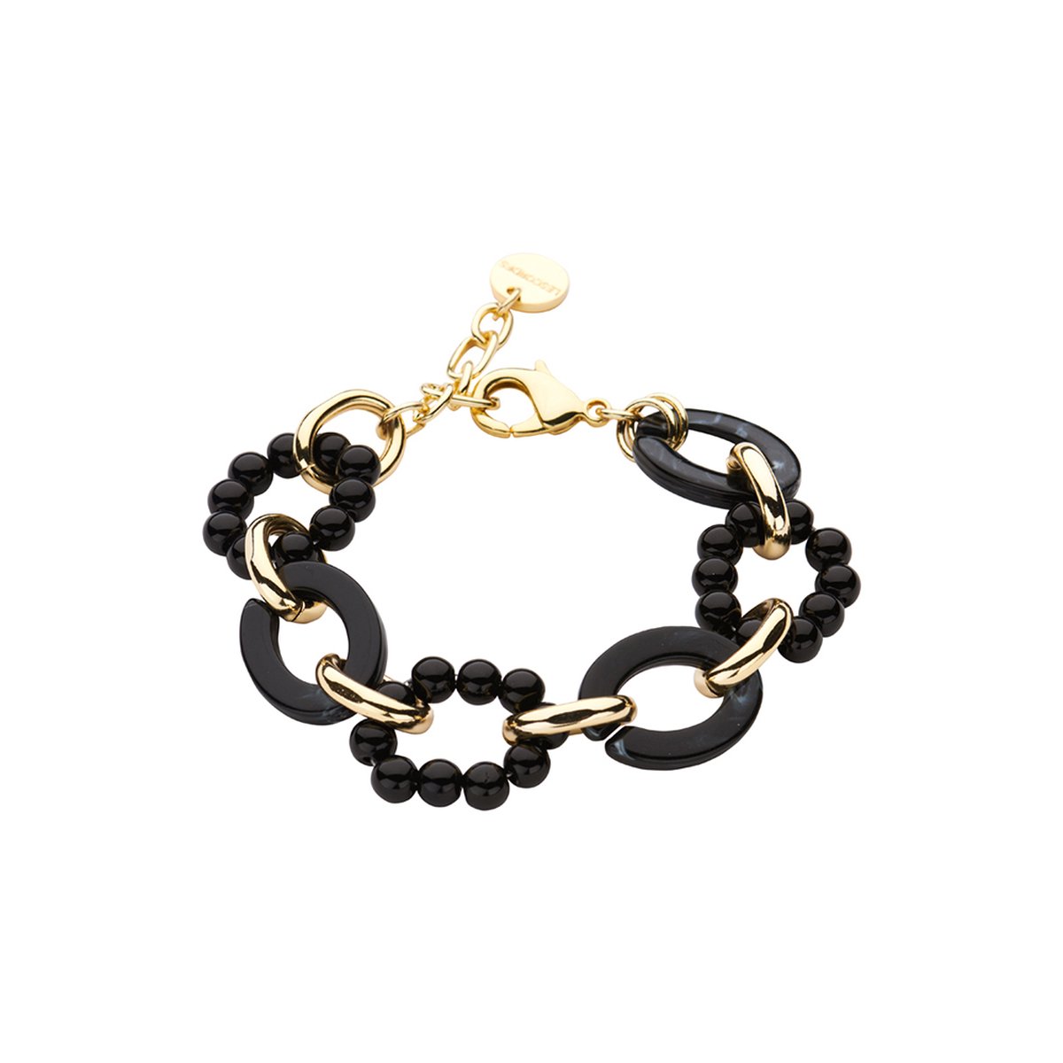 Les Cordes - Armband - DALICIA (AB) - Zwart - Metaal - Sieraad Dames - Juwelen