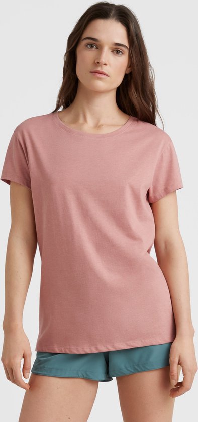 O'Neill T-Shirt Women Essentials t-shirt Ash Rose Xs - Ash Rose 60% Cotton, 40% Recycled Polyester Round Neck