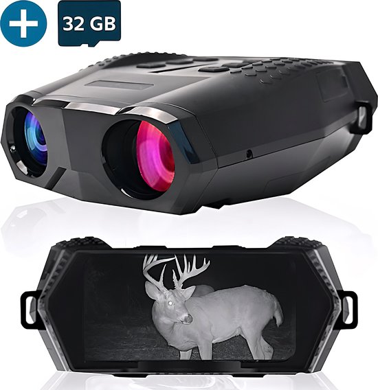 Zoomble® Nachtkijker PRO met Digitale Camera – Met E-BOOK - Infrarood CMOS Sensor – Inclusief 32GB SD Kaart - 1080P HD – Nightvision - Infrarood – Verrekijker met Nachtzicht – 400M