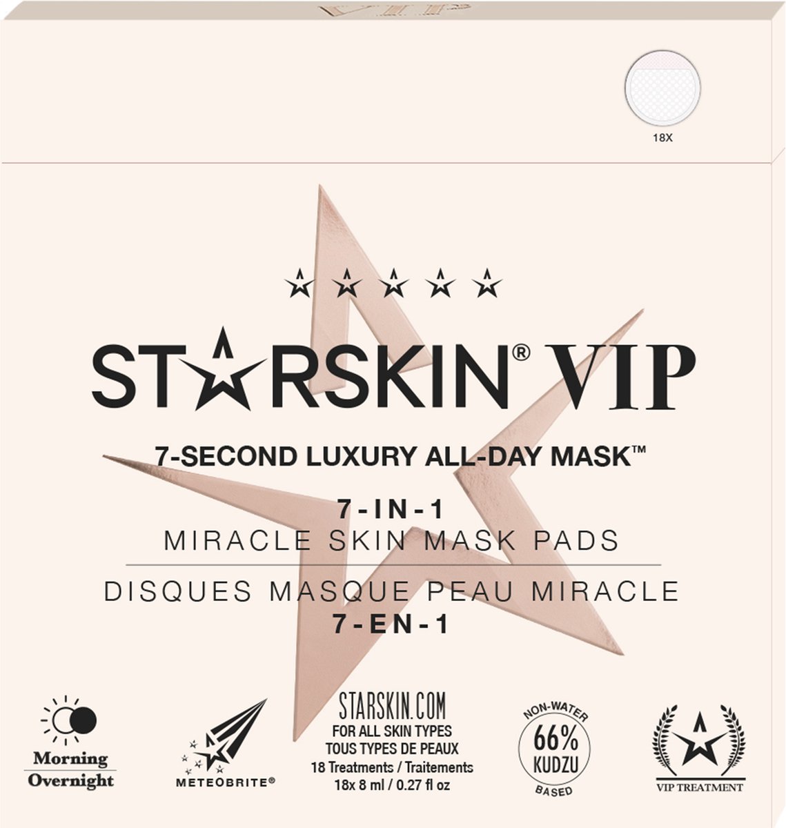 Starskin VIP 7-Second Luxury All-Day Mask™ - 18 Pack
