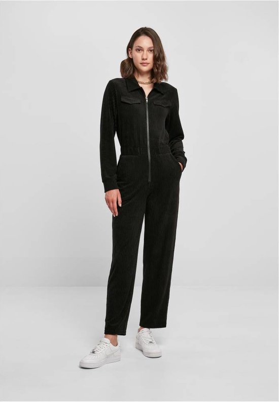 Urban Classics Velvet Rib Boiler Suit Ketelpak S Zwart bol