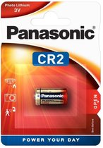 Panasonic Photo Lithium Battery CR-2, Batterie à usage unique, Oxyhydroxyde de nickel (NiOx), 3 V, 850 mAh, 15,6 mm, 15,6 mm