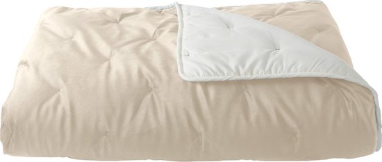 Sprei Bed Wasbaar Dekbed Plaid Deken - Zelesta® Velvetbed - Ivoor - 220x240cm