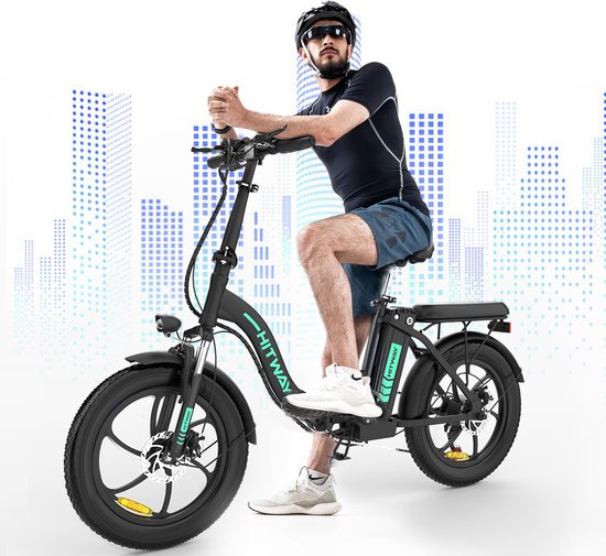 HITWAY E-Bike Vélo électrique 20 pouces Fat Tire E- Bicycle Pliant Vélo,  250 W,... | bol.com