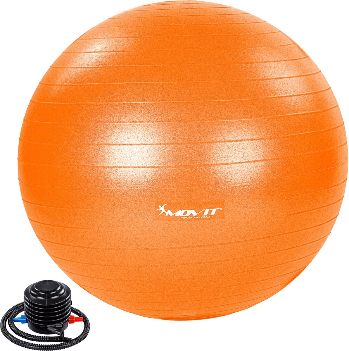 Yoga - Yoga bal - Pilates bal - Yoga bal 55 cm - Fitness bal - Fitness bal 55 cm - Inclusief pomp - Oranje