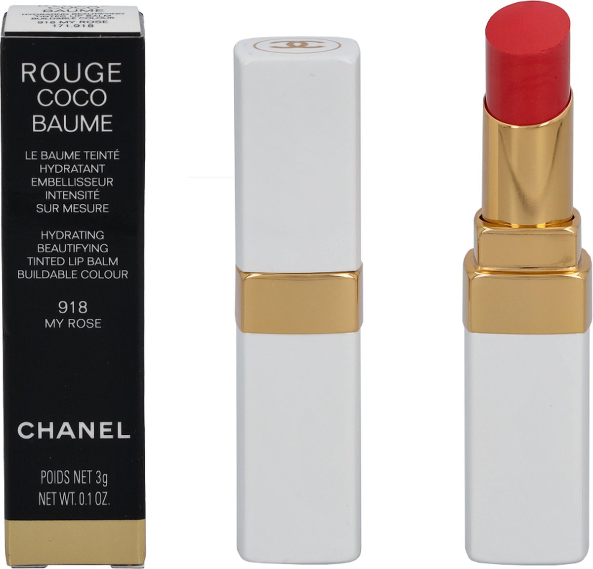 chanel beauty rouge coco baume shade 928