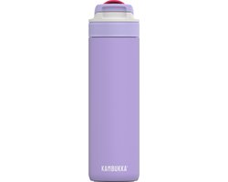 Foto: Kambukka lagoon ge soleerde waterfles 600 ml digital lavender met ge ntegreerd rietje