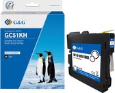 G&G Huismerk Inktcartridge 405862 Alternatief voor Ricoh GC51KH - zwart