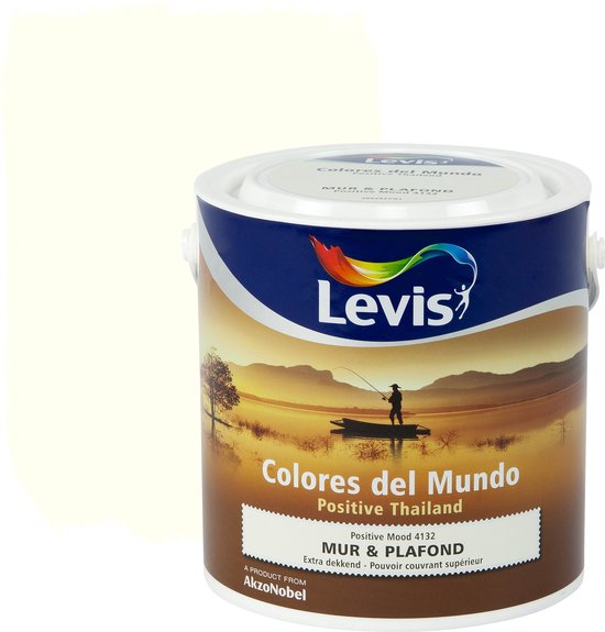 Foto: Levis colores del mundo muur plafondverf positive mood mat 2 5 liter