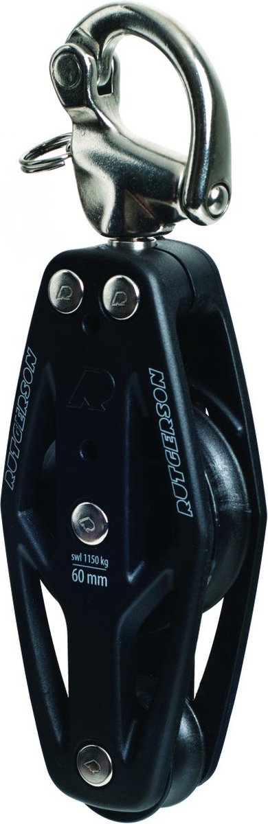 Rutgerson RAW Block 80mm Fiddle w Snap Shackle