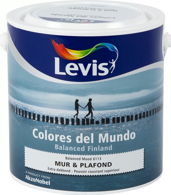 Foto: Levis colores del mundo muur plafondverf balanced mood mat 2 5 liter