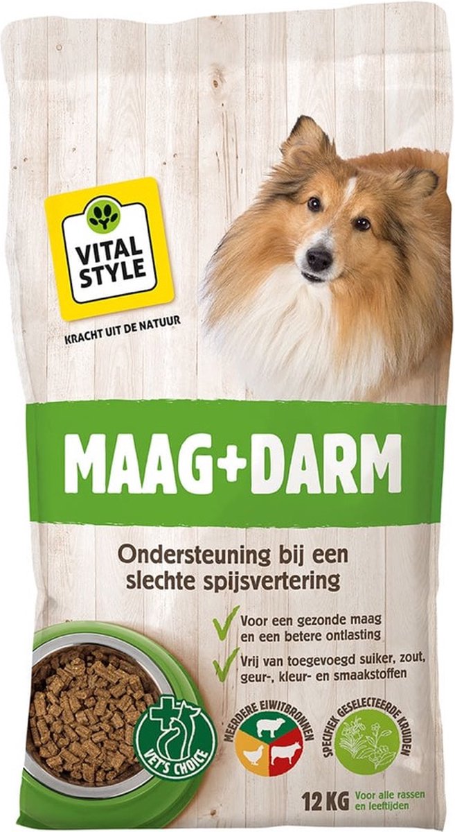 VITALstyle Maag & Darm hondenvoer 12 kg