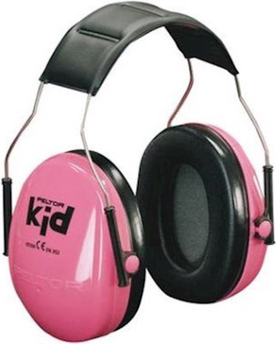 3M - Peltor Kid - Gehoorbescherming voor kinderen - 27dB - fluo roze - H510A K