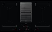 AEG Inductiekookplaat | Model IDK84454IB | 83 cm | Met geïntegreerde afzuigkap | 4 zones | Bridge-Functie