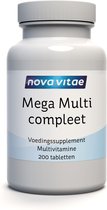 Nova Vitae - Mega Multi Compleet - multivitamine - 200 Tabletten