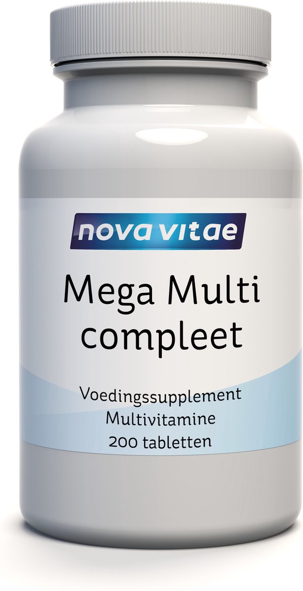 Goedkoopste Nova Vitae - Mega Multi Compleet - multivitamine - 200 Tabletten