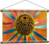Textielposter - Kleurrijke Bloem - 60x40 cm Foto op Textiel