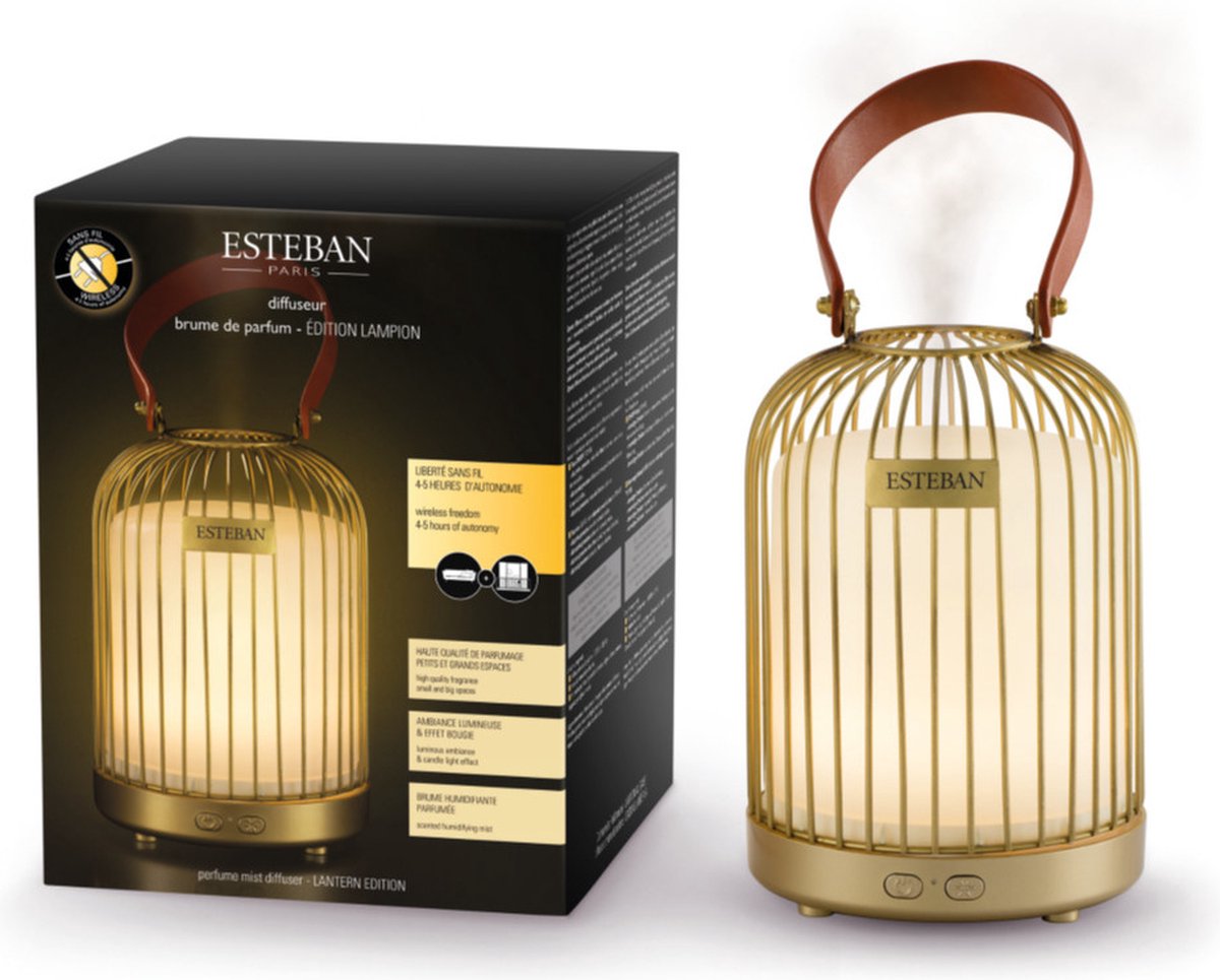 Esteban Mist Diffuser Lantern Gold edition