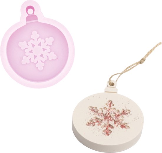 Raysin Siliconen kerstvorm kerstboomhanger sneeuwvlok sterren epoxyhars voor kerstdecoraties
