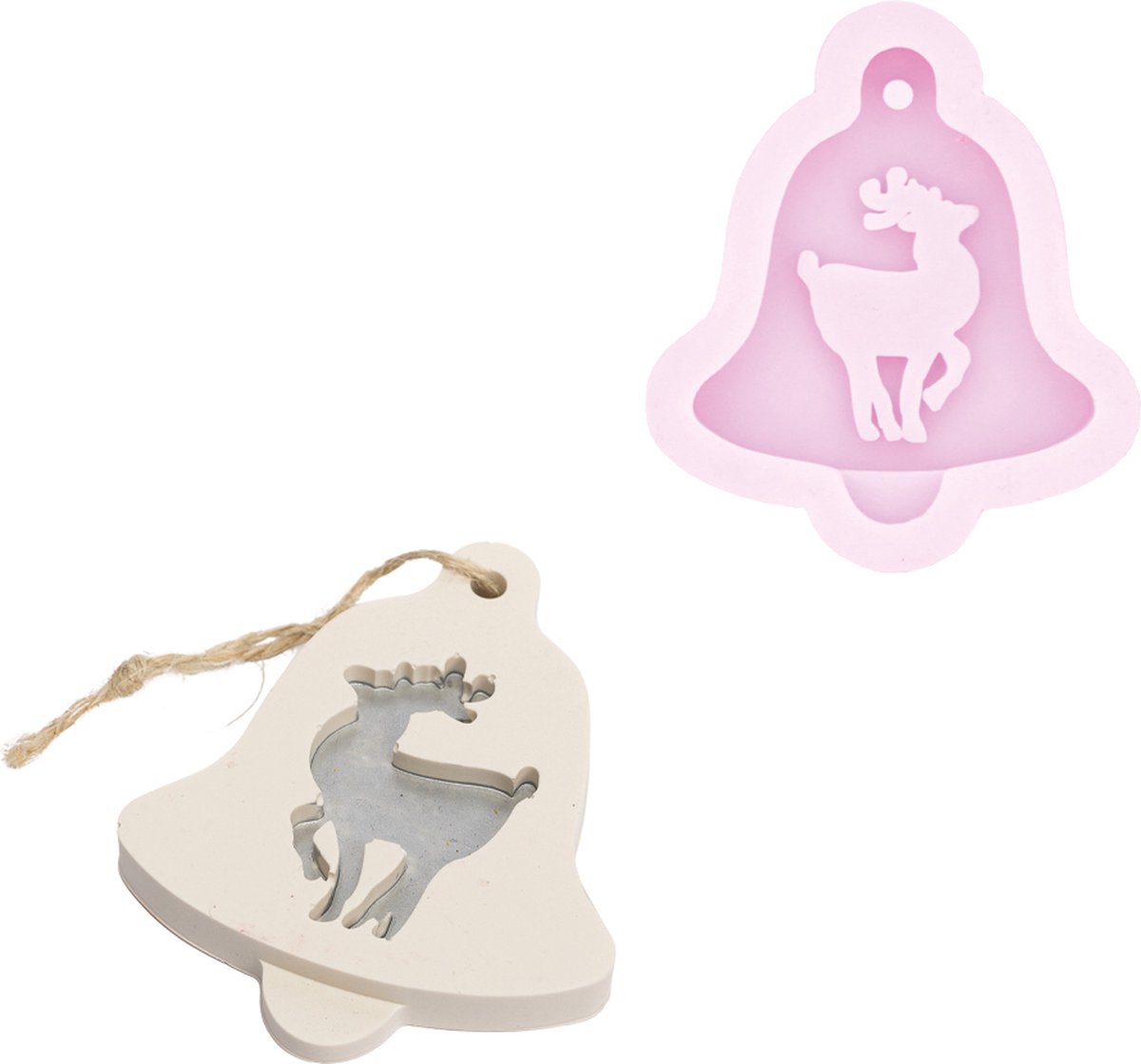 Siliconen mal rendier hanger