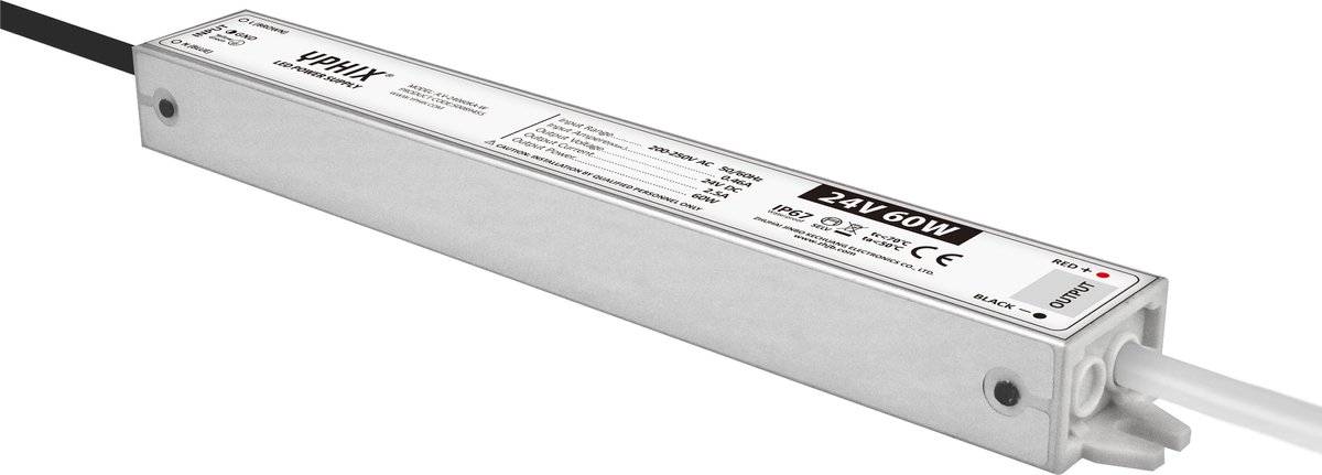 LED transformator 24V 2,5A Max. 60W IP67