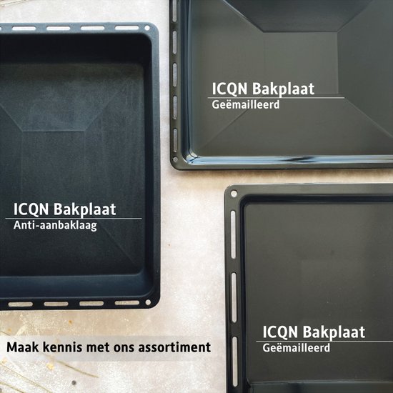 TeamFar bakplaatset van 4 roestvrij staal bakplaat bakplaat niet-giftig
