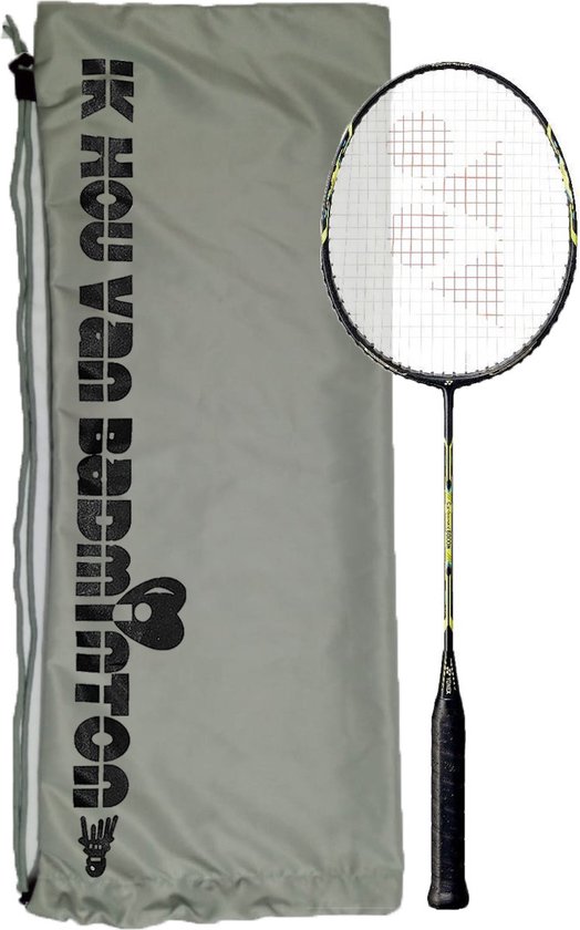 Yonex Carbonex 6000N met beschermende draagtas 'ik hou van badminton'
