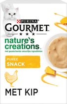 Gourmet Nature's Creations - Kattensnack - Puree met Kip en Pompoen - 5 x 10 g
