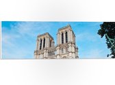 WallClassics - PVC Schuimplaat - Notre-Dame Kathedraal - Parijs - 60x20 cm Foto op PVC Schuimplaat (Met Ophangsysteem)