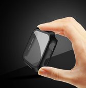 KM Deals - screenprotector geschikt voor Apple Watch Series 4/5/6/SE - 44mm - zwart