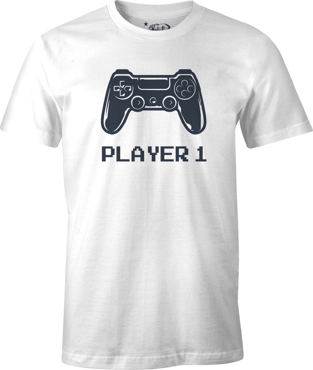 Gaming - Player 1 T-Shirt White - S