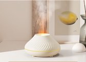 Aroma diffuser + GRATIS essentiële olie set van 6 geuren humidifier geurverspreider lucht bevochtiger 7 verschillende kleuren wit