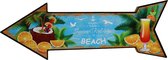 Wandbord - Wandborden - Houten borden - Enjoy your Beach - Houten bord - Wandbord hout - Houten decoratie - Decoratie - Decoratie woonkamer - Mancave - Mancave decoratie - Tekstbord - Cave & Garden