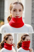 Warme col sjaal rood