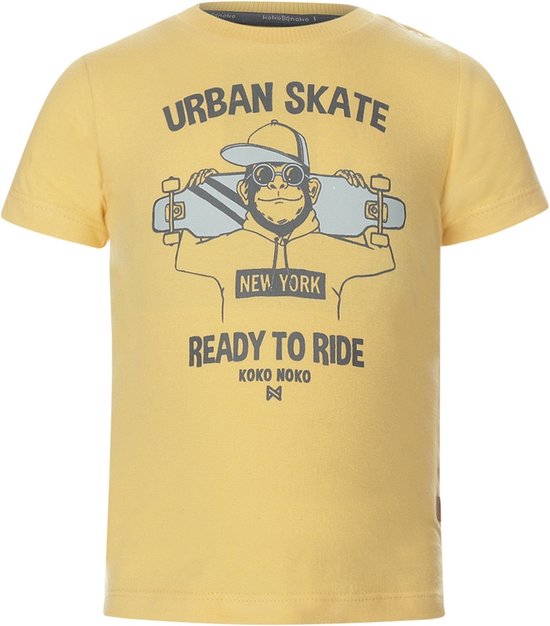 Koko Noko T-shirt Urban Skate Yellow maat 80