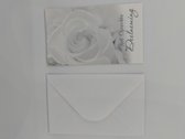 Rouwkaart met envelop set 6 - Condoleancekaart met envelop set 6 - Deelnemingskaart met envelop set 6 - wenskaart