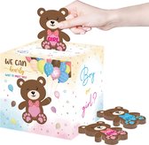 Genderreveal party gamebox Boy or Girl Bear 25-delig - genderreveal - babyshower - boy or girl - babyshower spel - genderreveal game