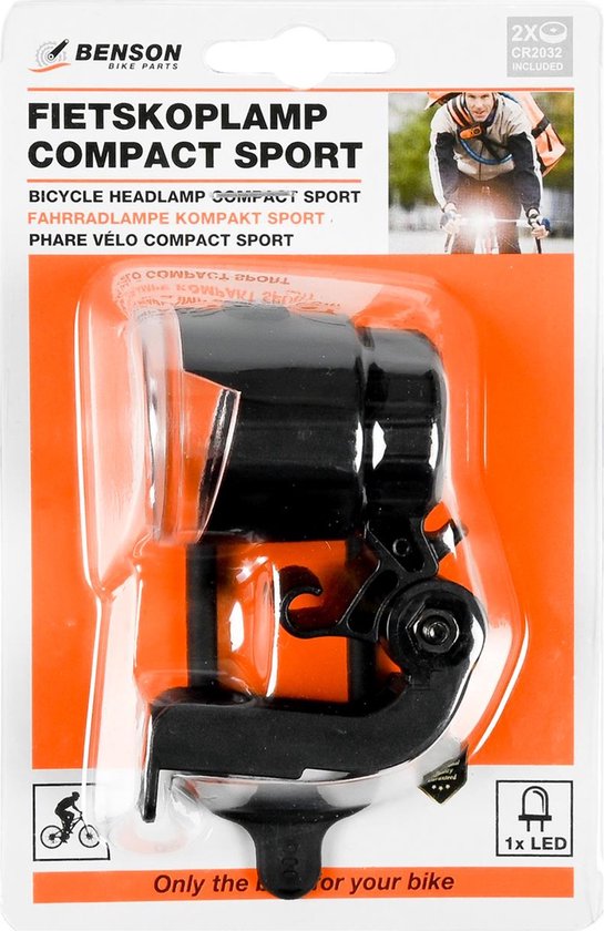 Benson Compacte LED fietskoplamp - sportief en waterdicht - wit — afbeelding 5