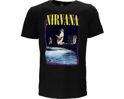 Nirvana Stage Jump T-Shirt - Officiële Merchandise - M