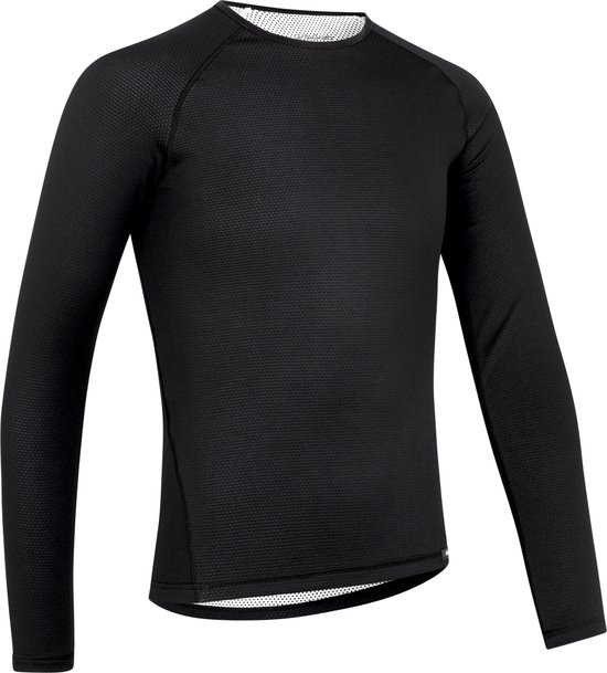 GripGrab - Ride Thermal Lange Mouw Winter Fiets Ondershirt Polygiene Base Layer Thermoshirt - Zwart - Heren - Maat XL