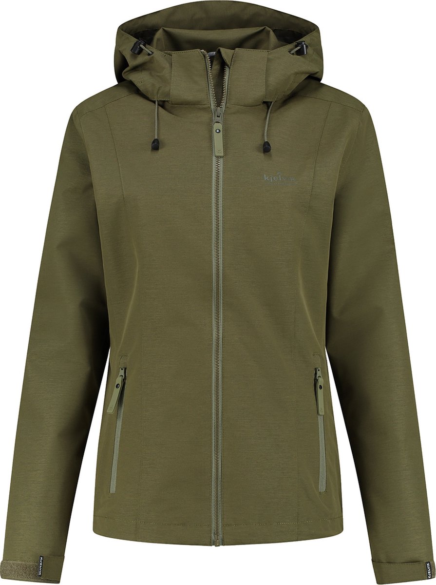 Kjelvik Lauren Outdoorjas Dames Waterdicht en Ademend Groen