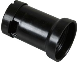 Benson E27 prikfitting - 40W - zwart - 2 schroeven - voor prikkabels 5x13 mm