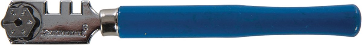 Silverline Glassnijder - 6 wieltjes - 125 mm - voor glas tot 4 mm - houten handvat