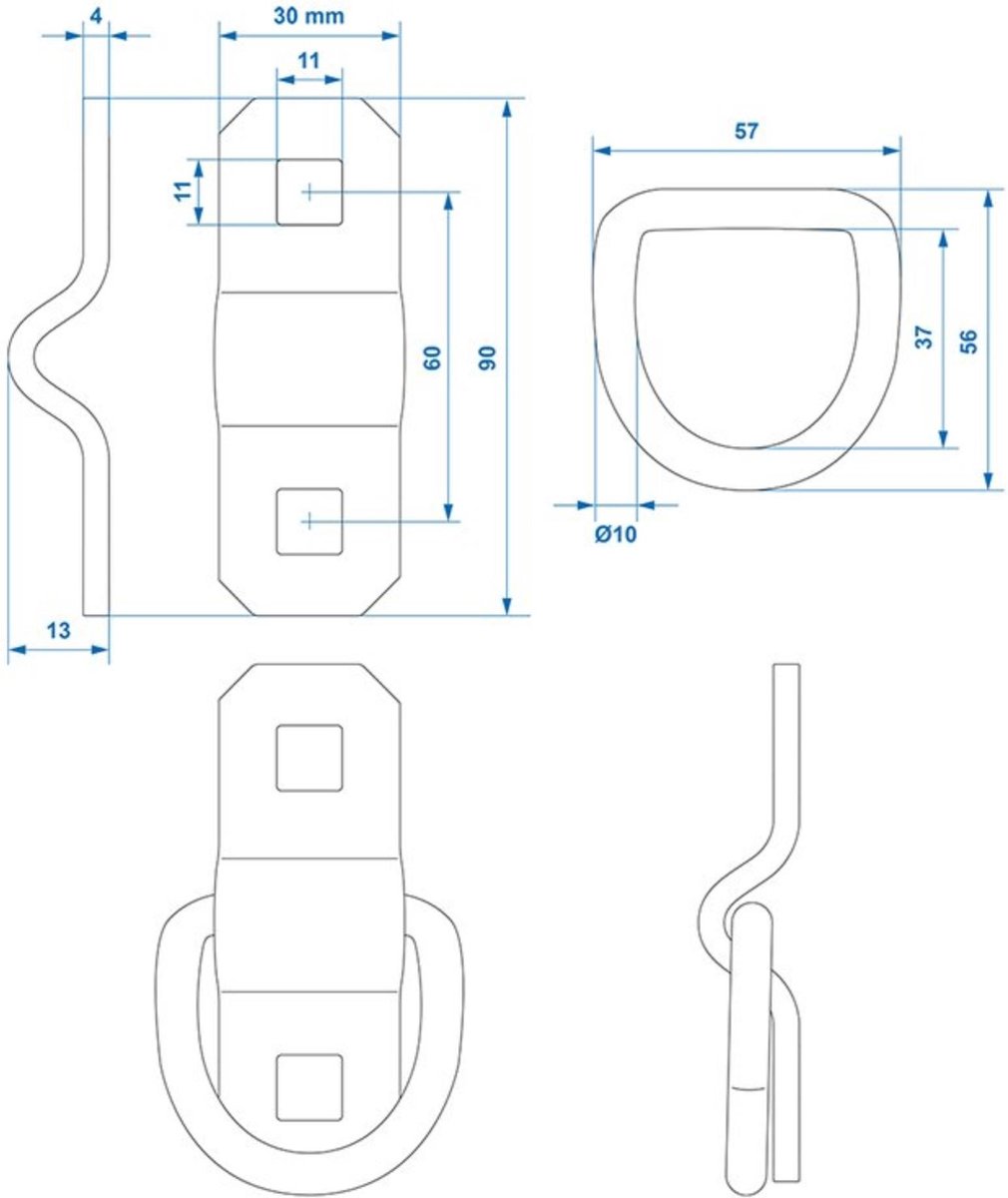 UN gecertificeerde distributiebak 600 x 400 x 310 mm - Kunststof